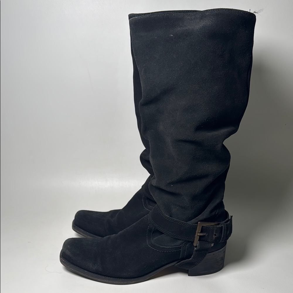 La Canadienne Waterproof Suede Riding Boots - sz 8